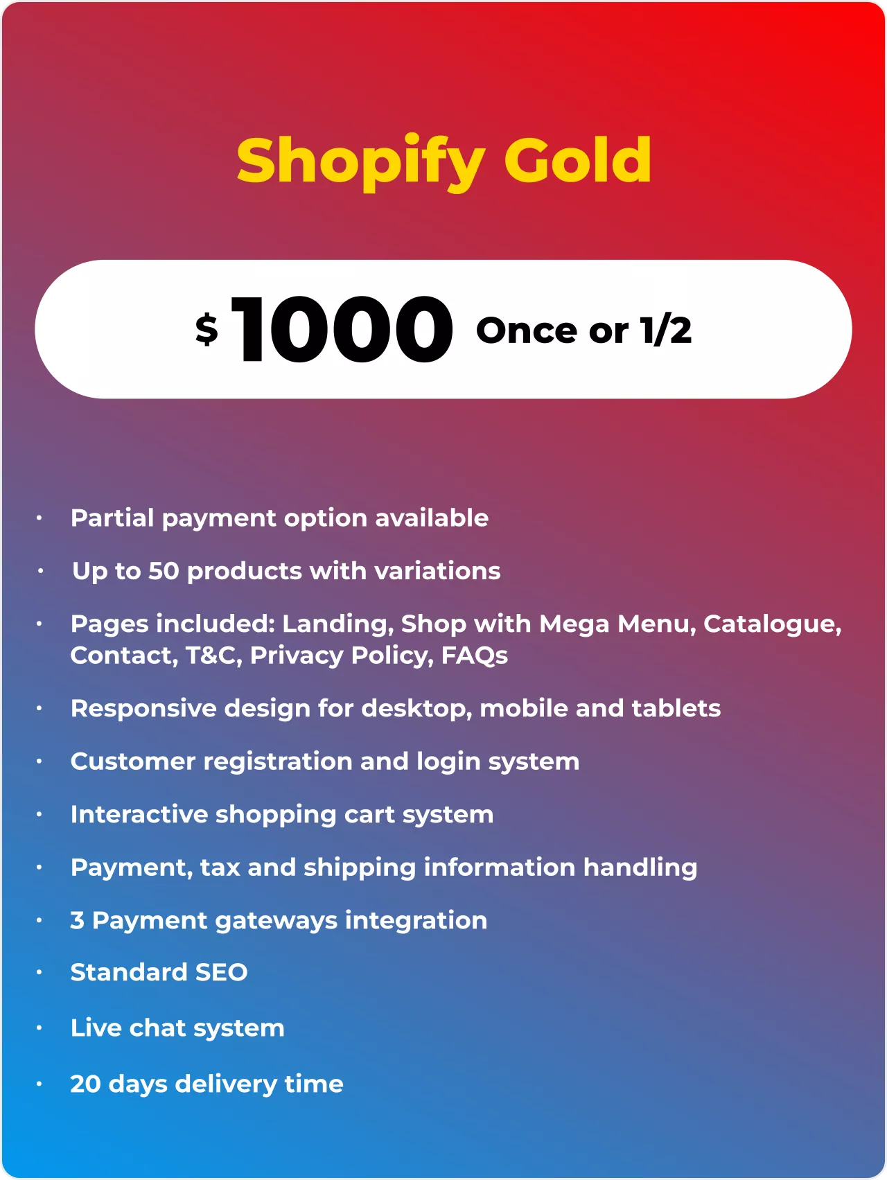 Shopify Gold